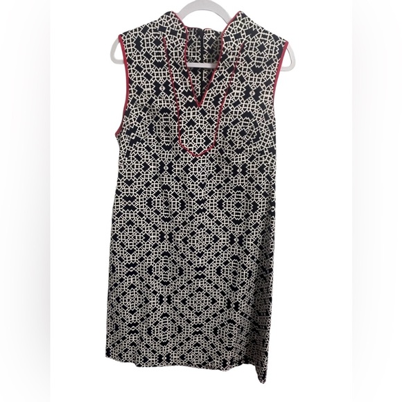 J.Howard Navy, Red & White Dress - Picture 1 of 3